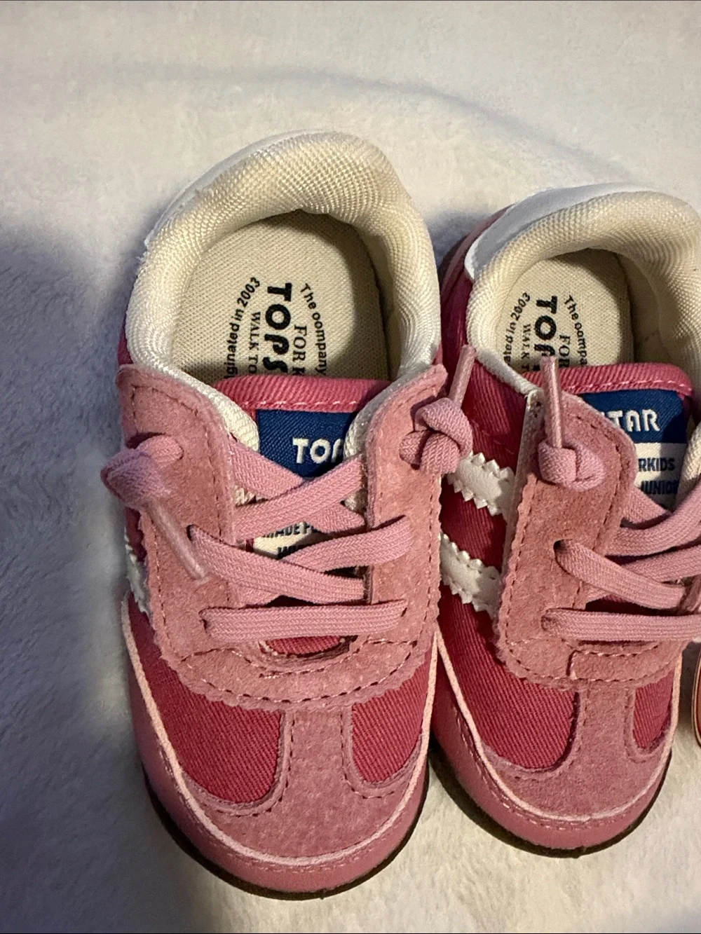 Toddler Pink Lace-Up Walker Sneakers by